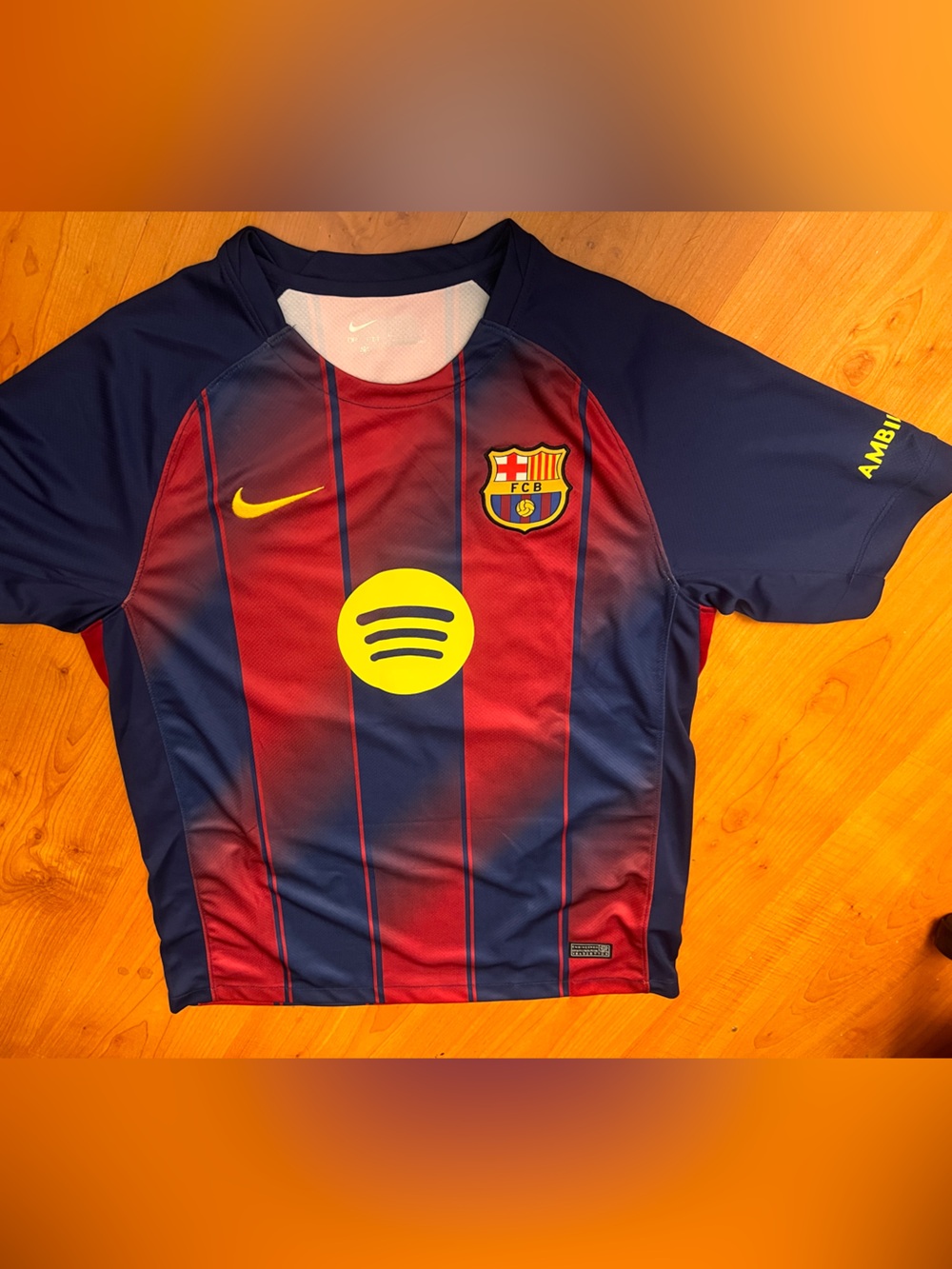 FC Barcelona men’s custom made jersey Nike dry fit new no tags